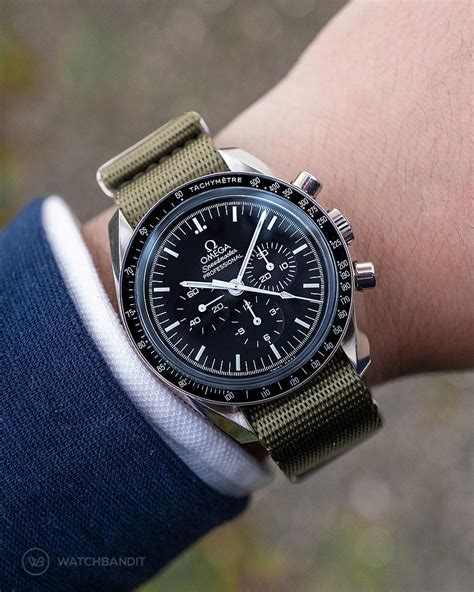 omega speedmaster racing nato strap|Omega Speedmaster strap size.